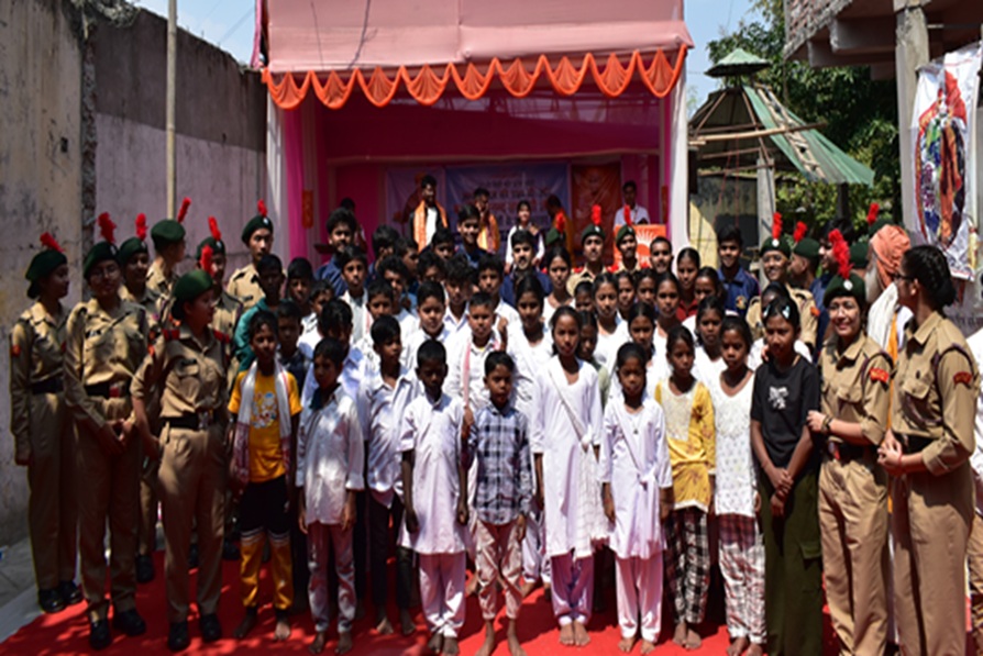 NERIST NCC unit visit Chinatoliyah Anaath Ashram and Arunodaya Gurukul Ashram.