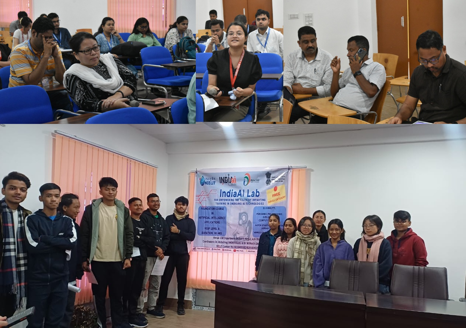 Foundation Course in Artificial Intelligence for Students Jointly organised by NIELIT Itanagar and Department of CSE, NERIST during 29th Jan- 18th March 2025