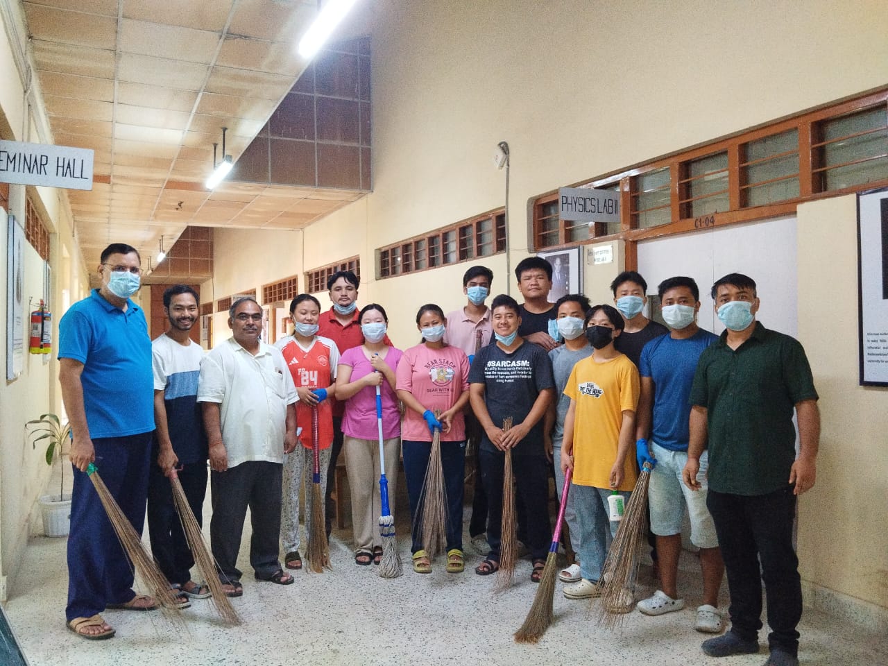 Swachhata Pakhwada a fortnight-long (15-day) cleanliness campaign organized by Department of Physics, NERIST
