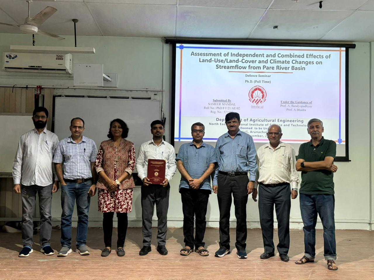 Mr. Sameer Mandal was awarded PhD degree
