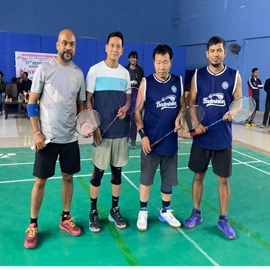 Badminton Trophy between NERIST and RGU on Republic Day 2026