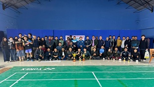 Badminton Trophy between NERIST and RGU on Republic Day 2026