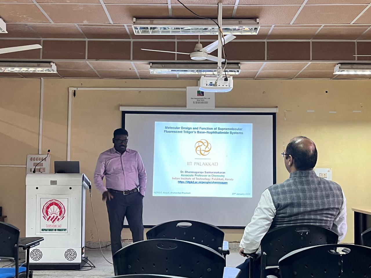Invited Talk by Dr. Shanmugaraju Sankarasekaran Associate Professor of Chemistry, Indian Institute of Technology Palakkad, Kanjikkode, Kerala