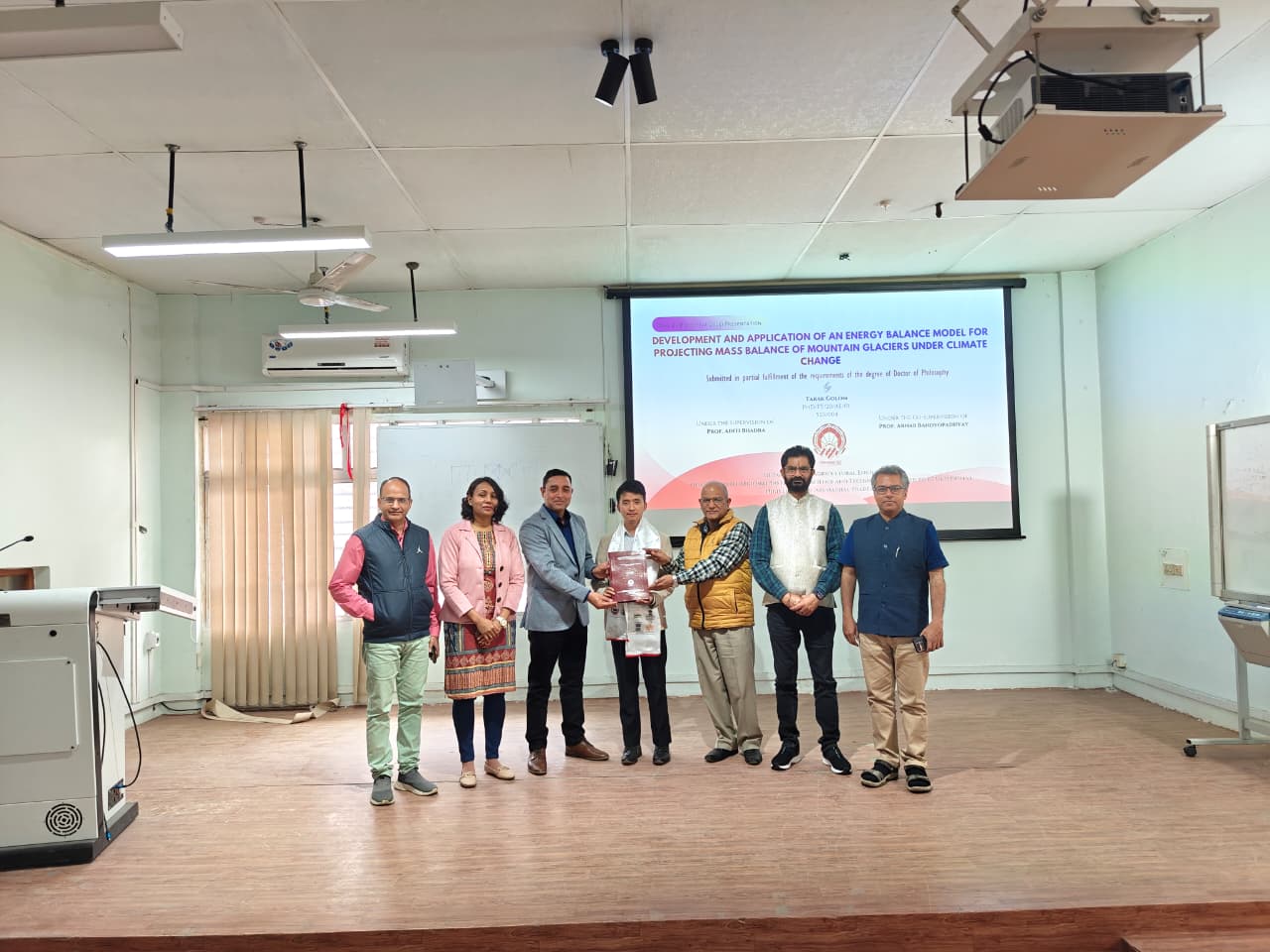Mr. Tarak Golom presented PhD defense seminar