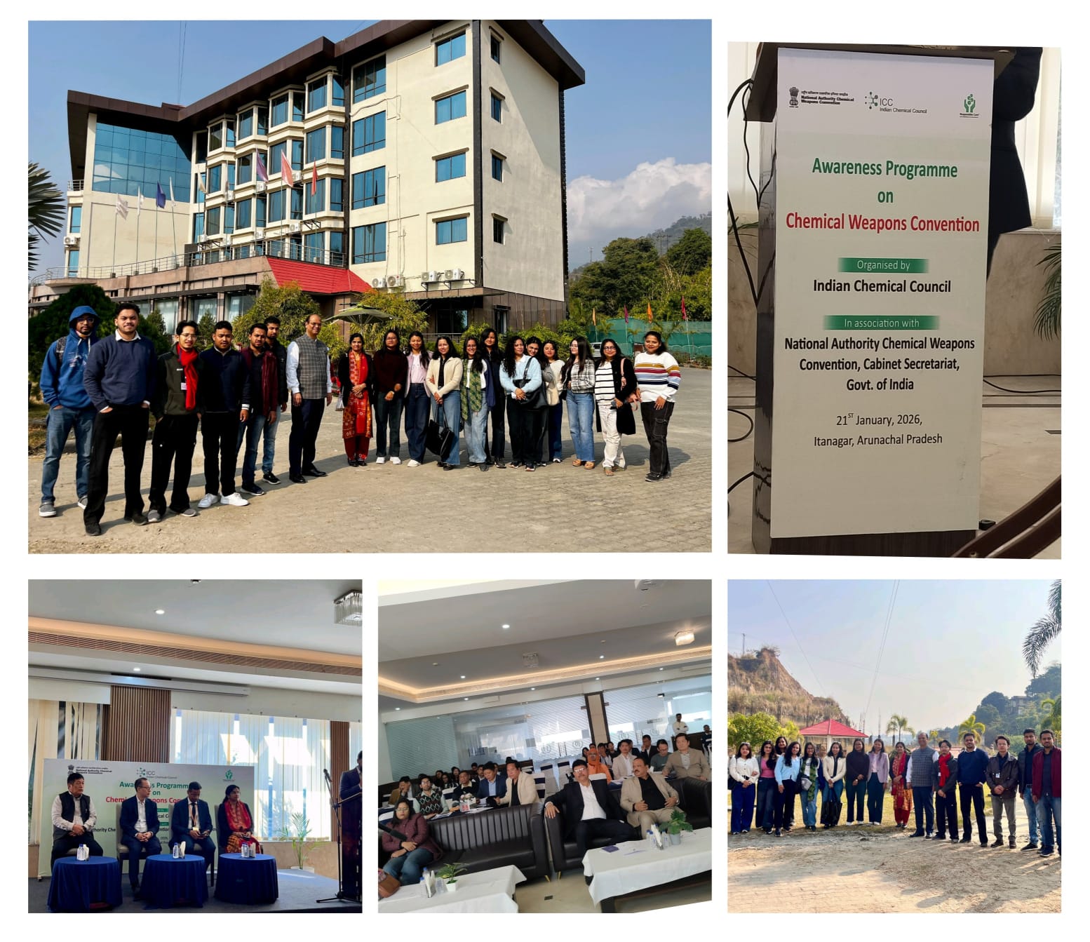 Attended Awareness Programme on Chemical Weapons Conventions Organized by Indian Chemical Council on 21/01/2026 at Itanagar